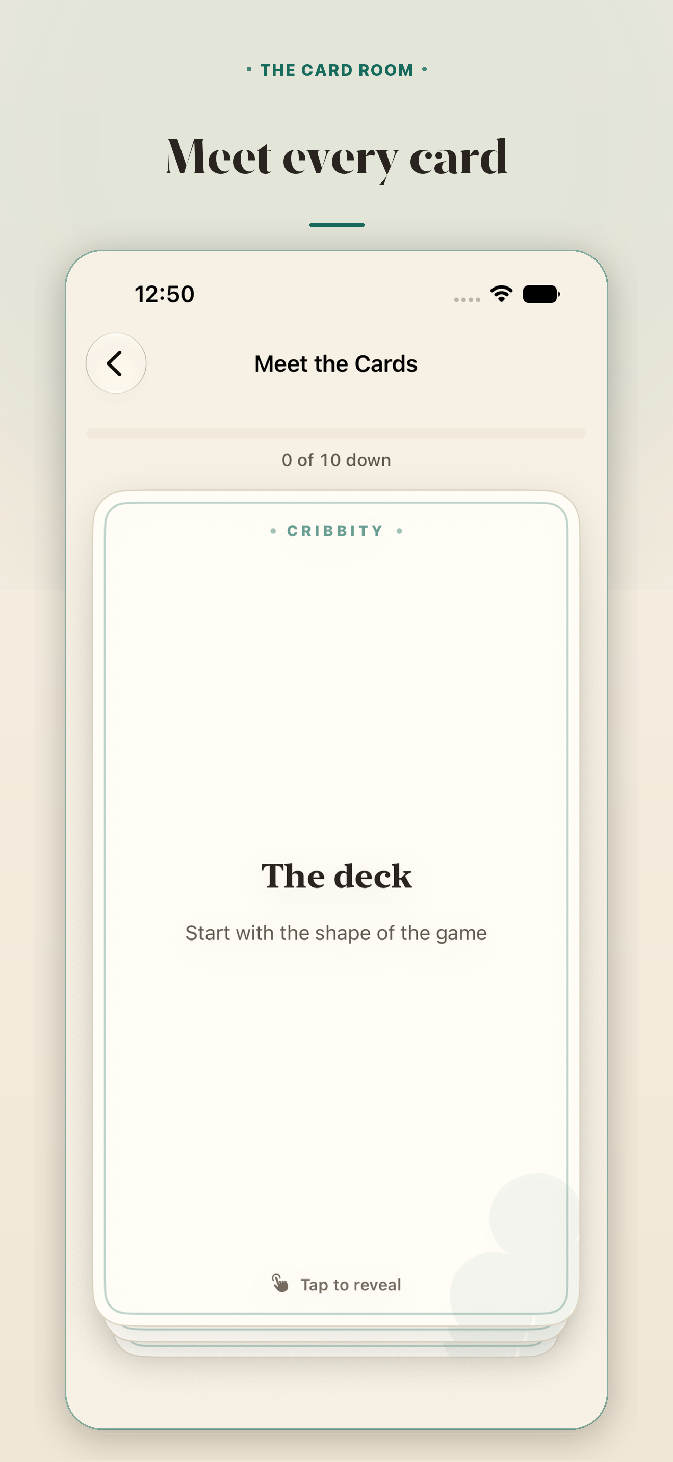 Every card counts. &middot; The Card Room covering values, cuts, and the board
