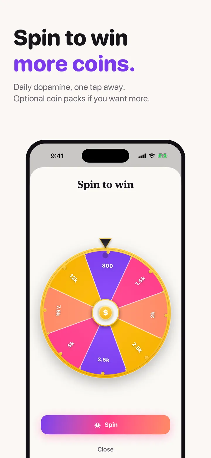 Spin the wheel. The free daily wheel for bonus coins